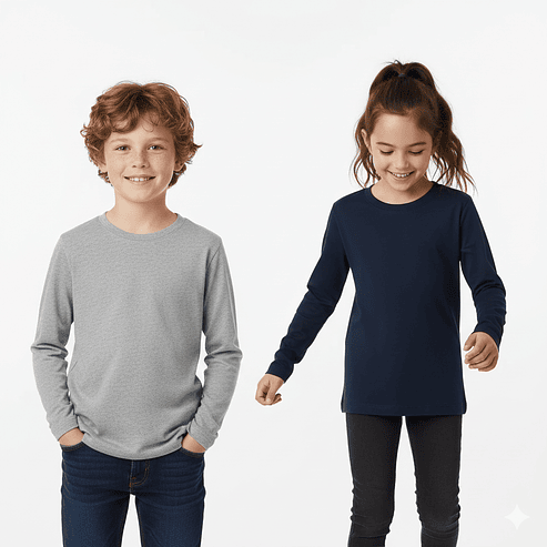 Pack 3 Camisetas Algodon Manga Larga  1