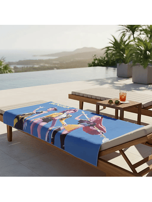 Toalla de Playa K-Pop Microfibra 70x140 cm – Guerreras & Saya Boys