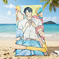 Toalla de Playa K-Pop Microfibra 70x140 cm – Guerreras & Saya Boys - Miniatura 4