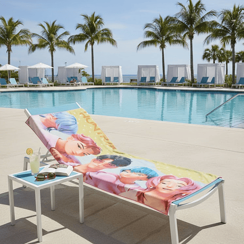 Toalla de Playa K-Pop Microfibra 70x140 cm – Guerreras & Saya Boys 5