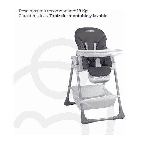 Silla de Comer Snack LX Gris Bebesit 1