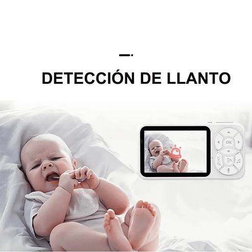 Monitor Inteligente Para Bebé NUBETA Video HD Cámara Audio Visión Nocturna 2
