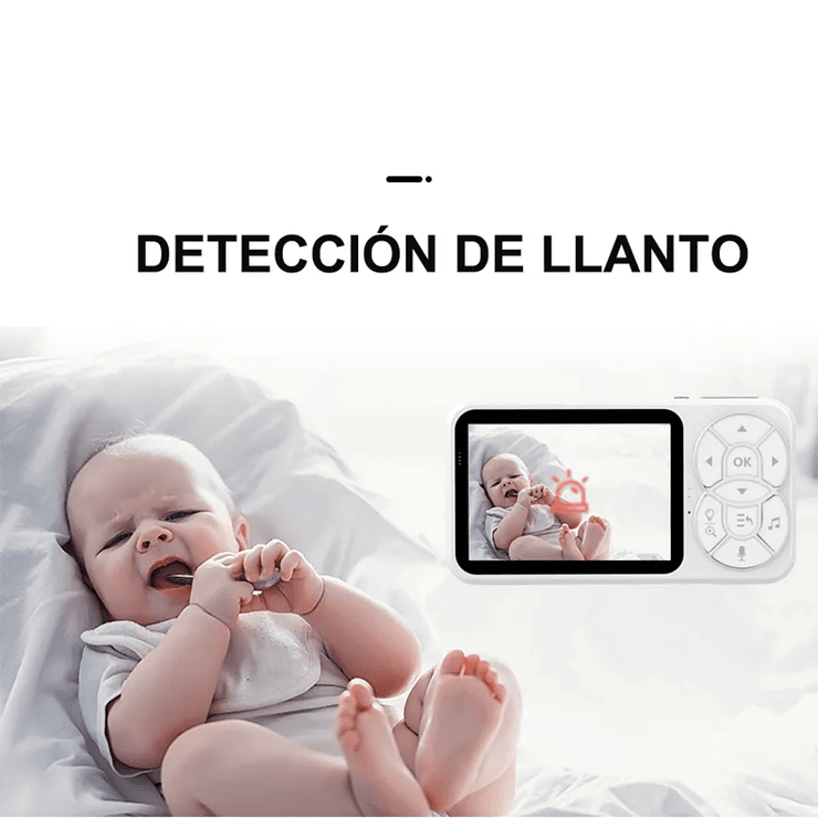 Monitor Inteligente Para Bebé NUBETA Video HD Cámara Audio Visión Nocturna 2