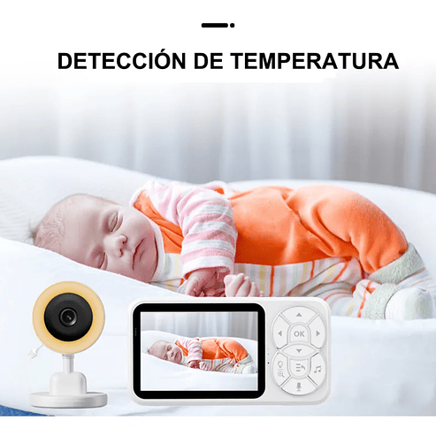 Monitor Inteligente Para Bebé NUBETA Video HD Cámara Audio Visión Nocturna 3