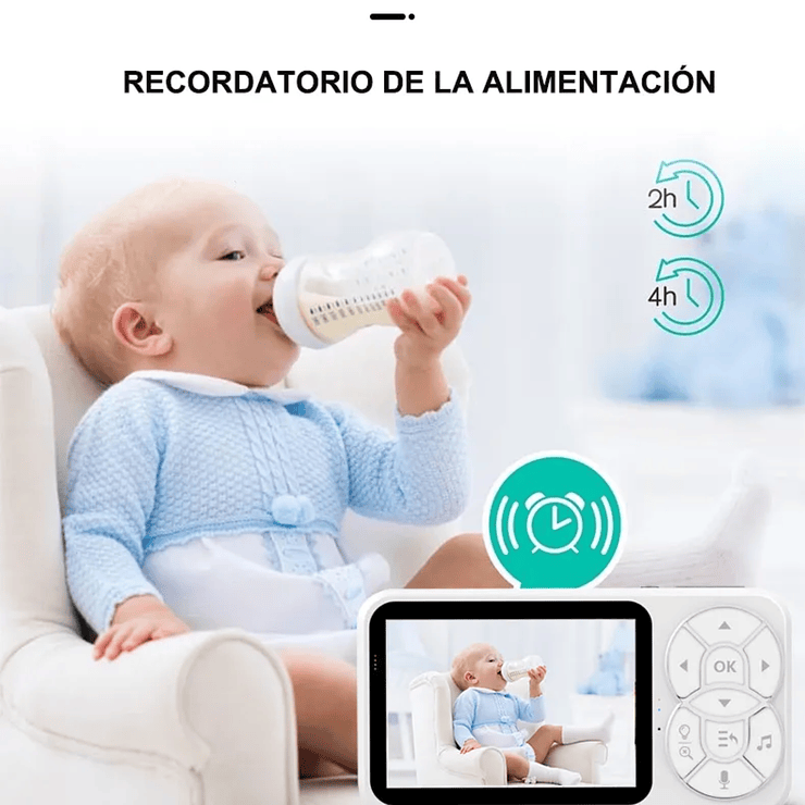 Monitor Inteligente Para Bebé NUBETA Video HD Cámara Audio Visión Nocturna 4