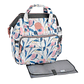 Mochila Pañalera Infanti Open Floral Color Blanco - Miniatura 2