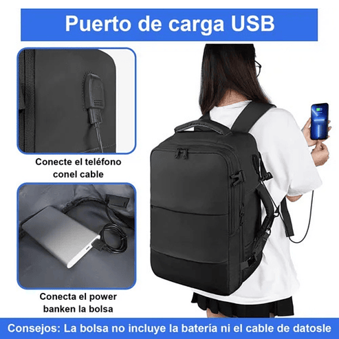 Mochila De viaje, Mochila Escolar Para Laptop De 15.6 Pulgadas  3