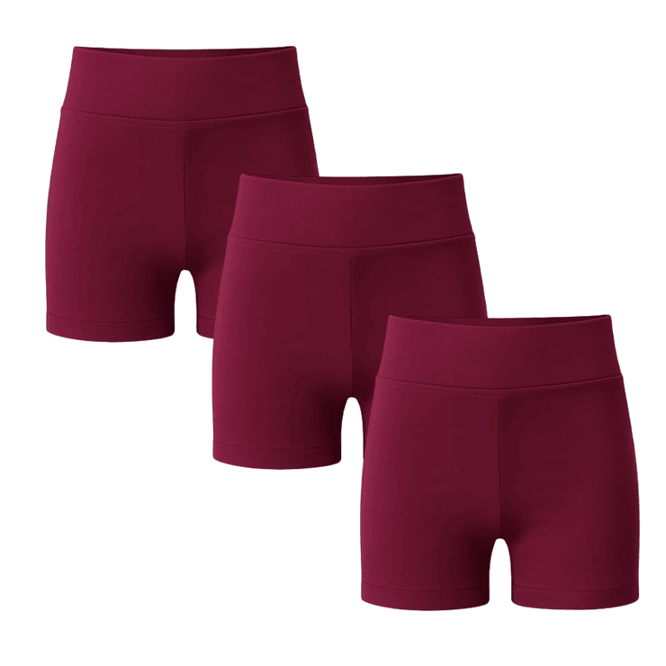 Pack 3 Escolar Calza Corta Algodón Niñas 8