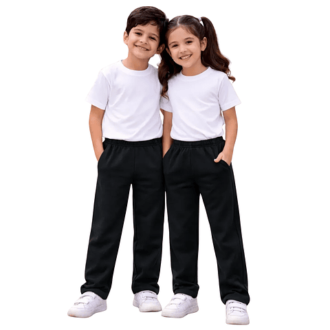 Pack Escolar 2 Pantalones de Buzo de Algodón Niños | Confección Nacional