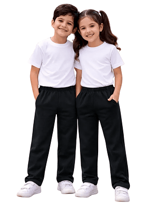 Pack Escolar 2 Pantalones de Buzo de Algodón Niños | Confección Nacional
