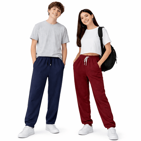 Pack 2 Pantalones Buzo Escolar Juvenil 