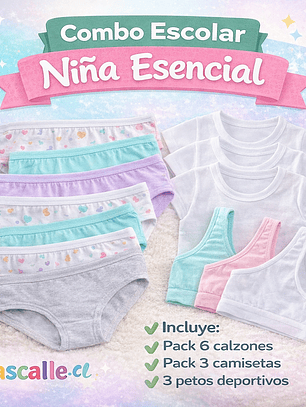 Combo Escolar Niña Esencial