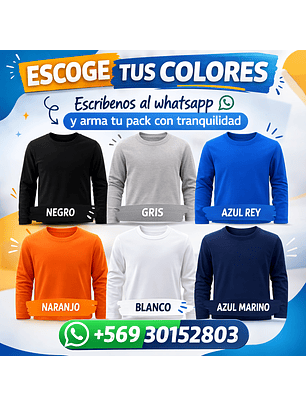 Pack 6 Camisetas Surtidas Color 