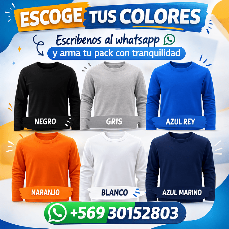 Pack 6 Camisetas Surtidas Color  3