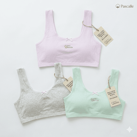 Pack 3 Petos Deportivos Línea Soft Ribbon