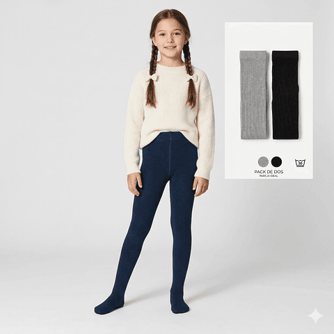 Pack 2 Panty Térmica Niña Cotton