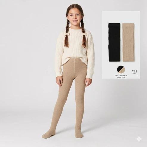 Pack 2 Panty Térmica Niña Cotton 3