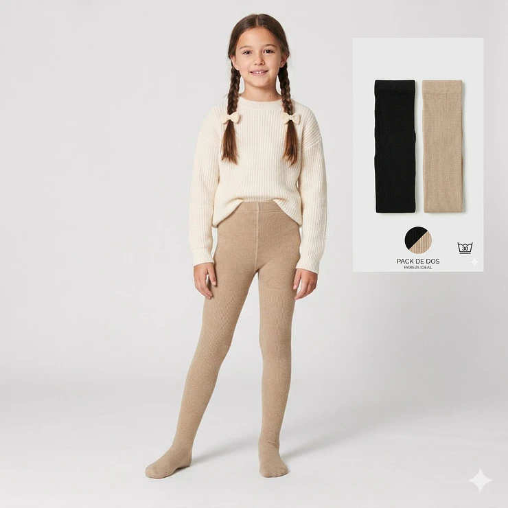 Pack 2 Panty Térmica Niña Cotton 3