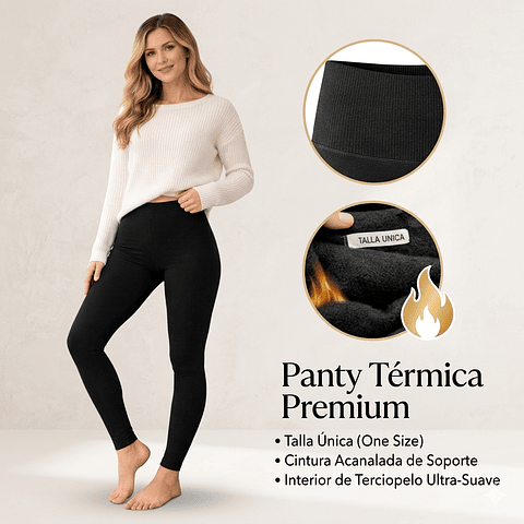 Pantys Térmicas de Lana Forradas en Micropolar