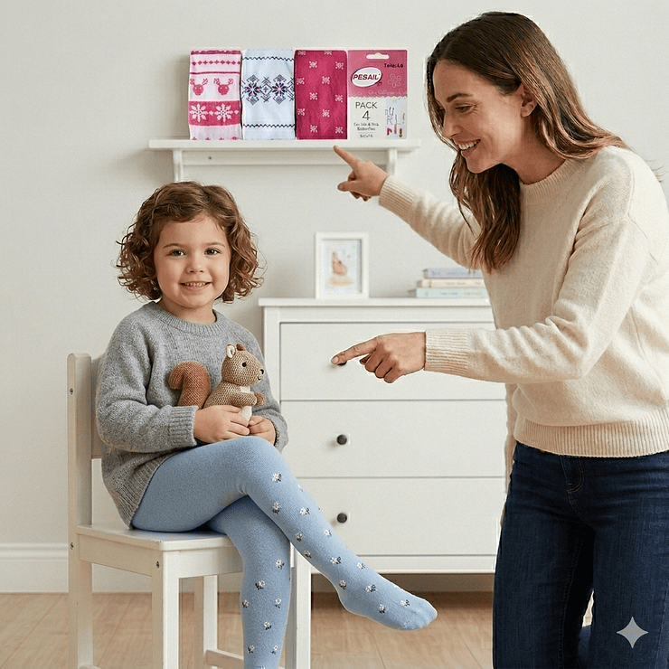 Pack 4 Pantys Lana Diseño  1