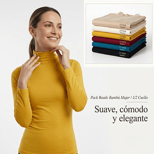 Pack 3 Beatle Mujer Bambú  