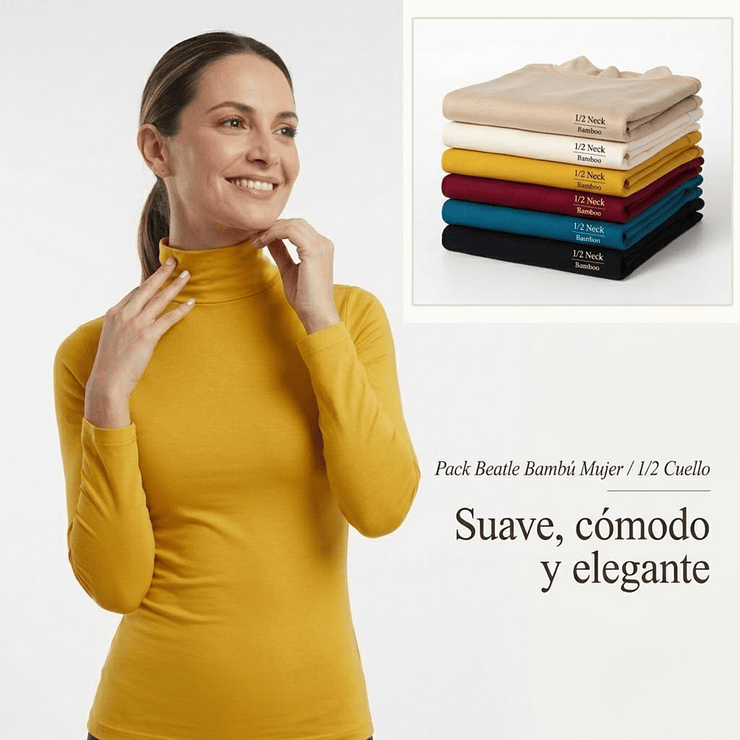 Pack 3 Beatle Mujer Bambú   1