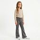 Calza Flare Wide Cotele  Forrada en Micropolar para Niñas  - Miniatura 3