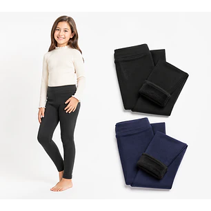 Pack 2 Calza Forrada En Polar Nacional Niñas