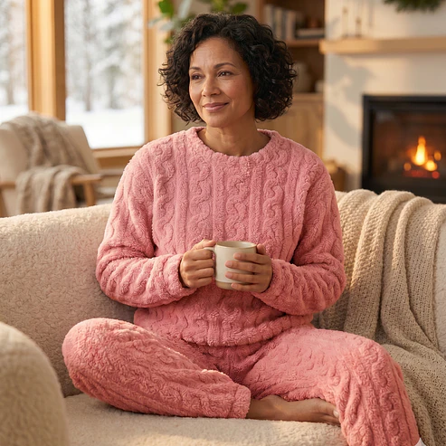 Pijama Peludo Ultra Suave Mujer – Abrigo Total para este Invierno 2