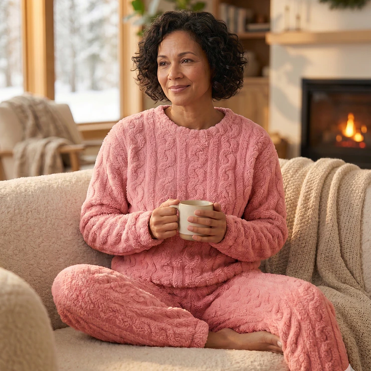 Pijama Peludo Ultra Suave Mujer – Abrigo Total para este Invierno 2