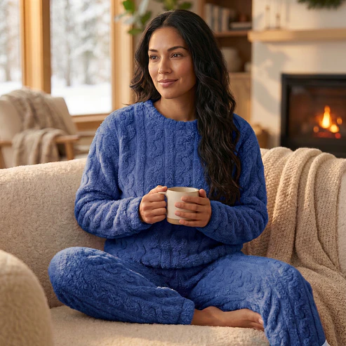 Pijama Peludo Ultra Suave Mujer – Abrigo Total para este Invierno 3