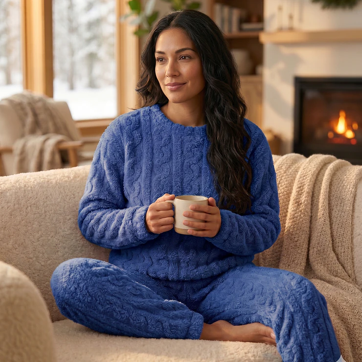 Pijama Peludo Ultra Suave Mujer – Abrigo Total para este Invierno 3