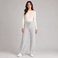 Pantalón Lanilla Forrada Wide Leg Mujer - Miniatura 6