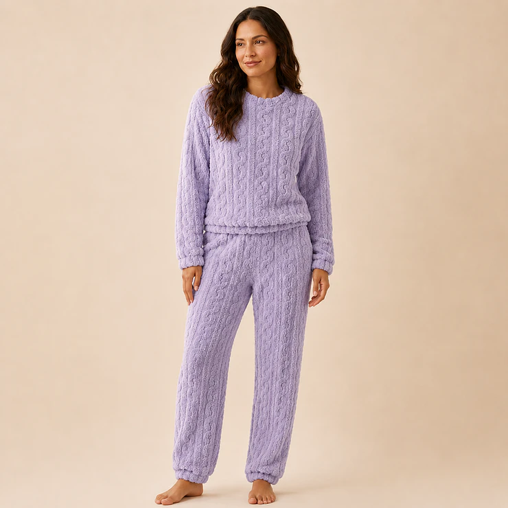 Pijama Peludo Ultra Suave Mujer – Abrigo Total para este Invierno 3