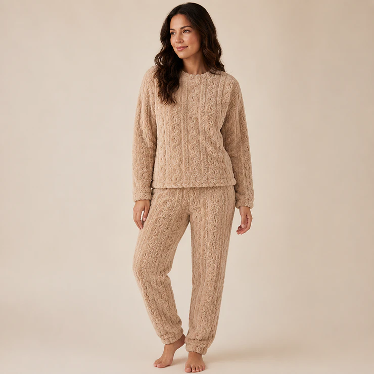Pijama Peludo Ultra Suave Mujer – Abrigo Total para este Invierno 5