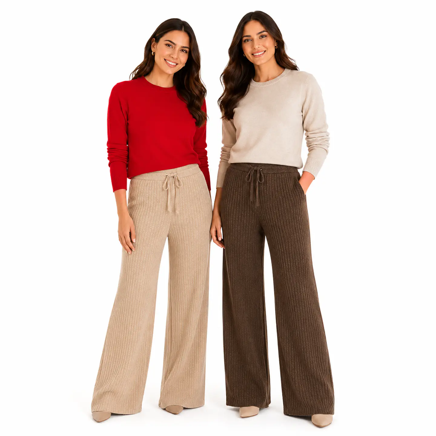 Sweater Suave Mujer Cuello Redondo 1