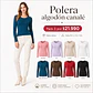 Pack 3 Polera Básica Algodón Canalé - Miniatura 1