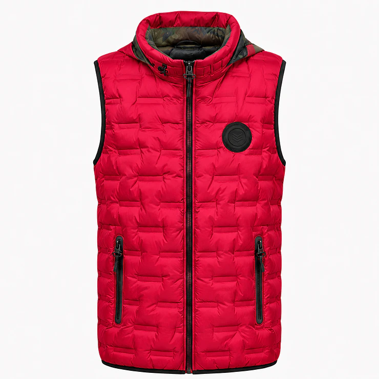 Chaleco Puffer Hombre Forrado con Capucha 5