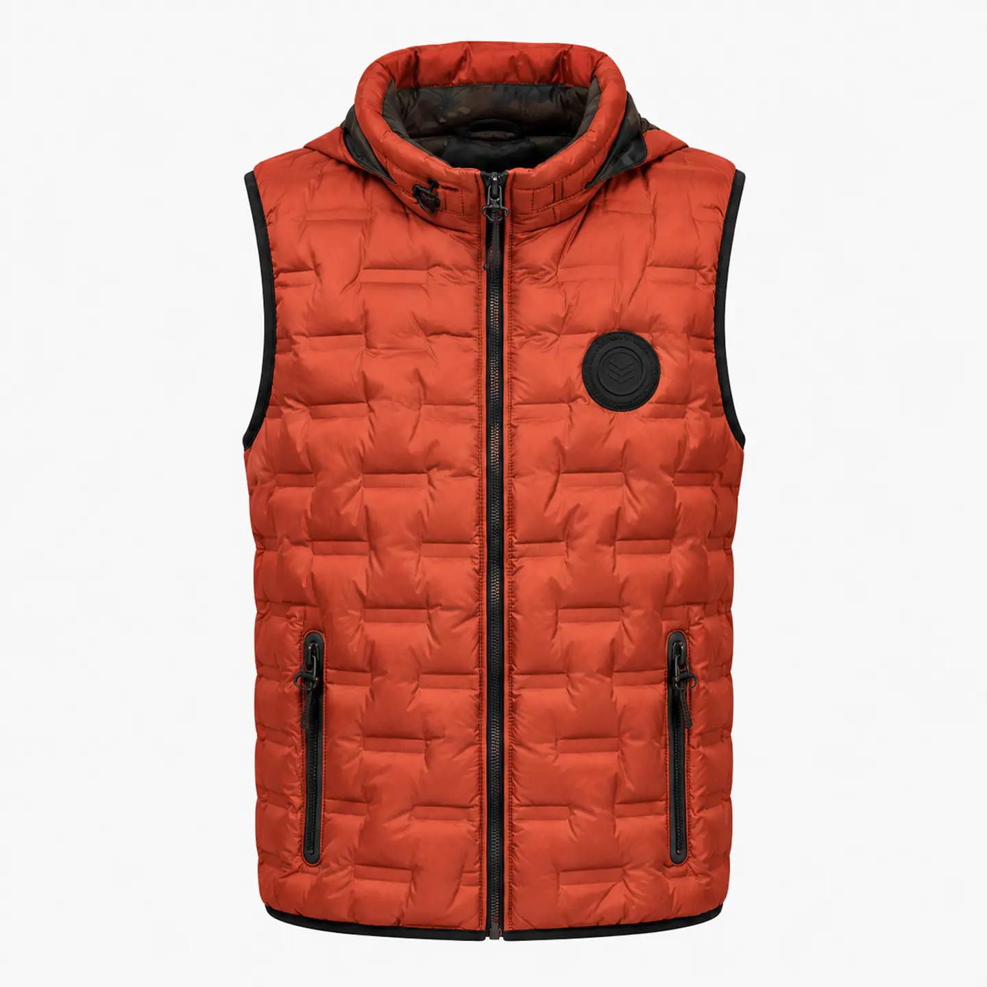 Chaleco Puffer Hombre Reversible con Capucha 2