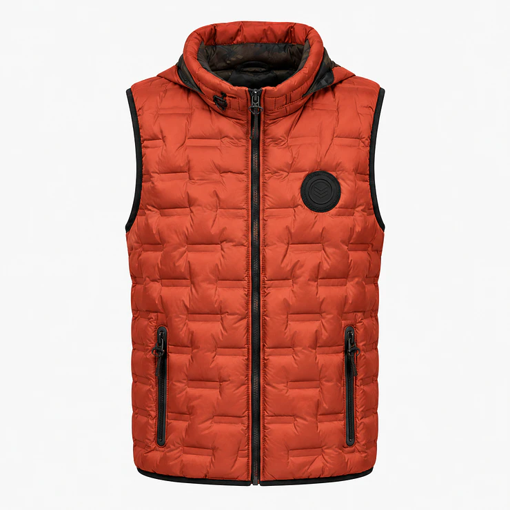 Chaleco Puffer Hombre Forrado con Capucha 2