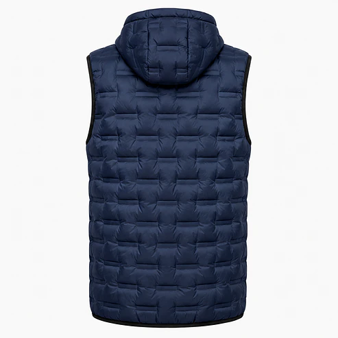 Chaleco Puffer Hombre Forrado con Capucha 9