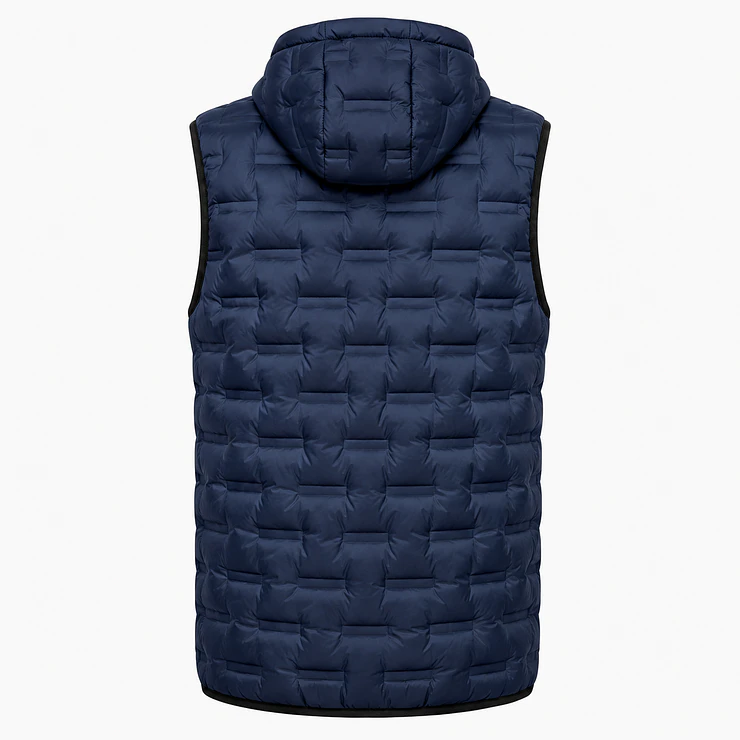 Chaleco Puffer Hombre Forrado con Capucha 9