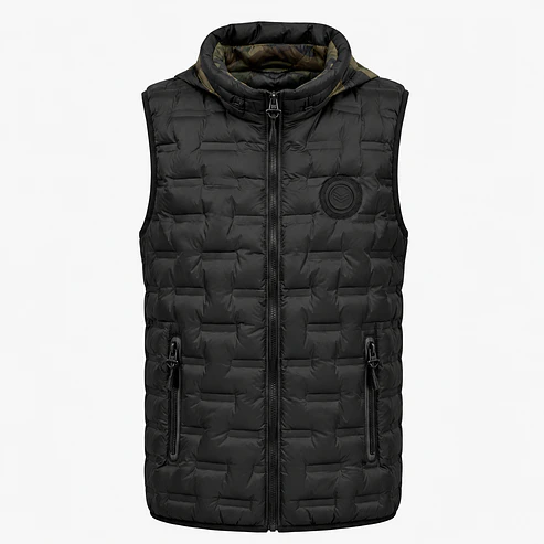 Chaleco Puffer Hombre Forrado con Capucha 12