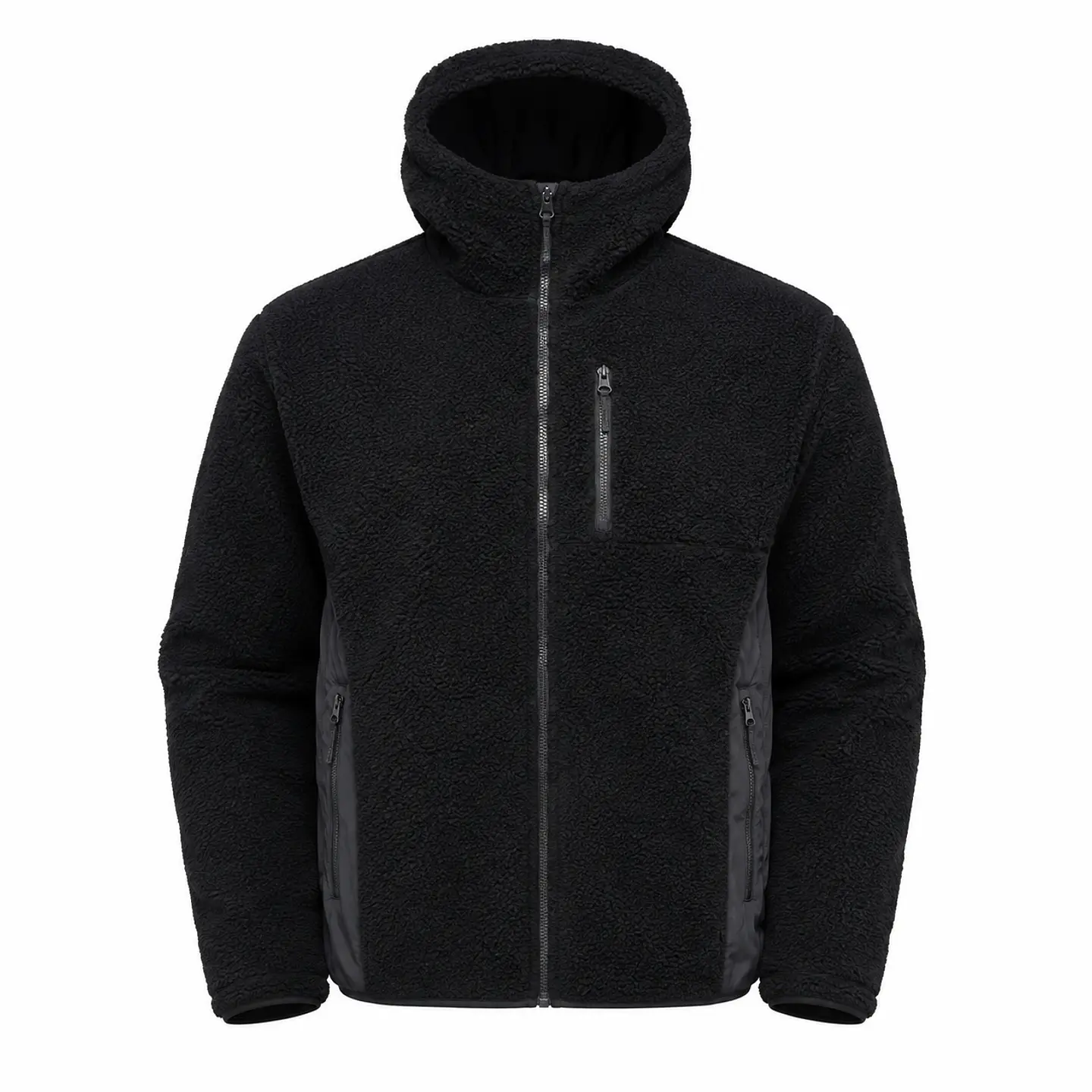 Chaqueta Polar Sherpa Hombre con Gorro 4