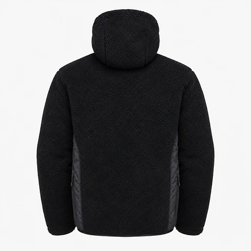 Chaqueta Polar Sherpa Hombre con Gorro 6