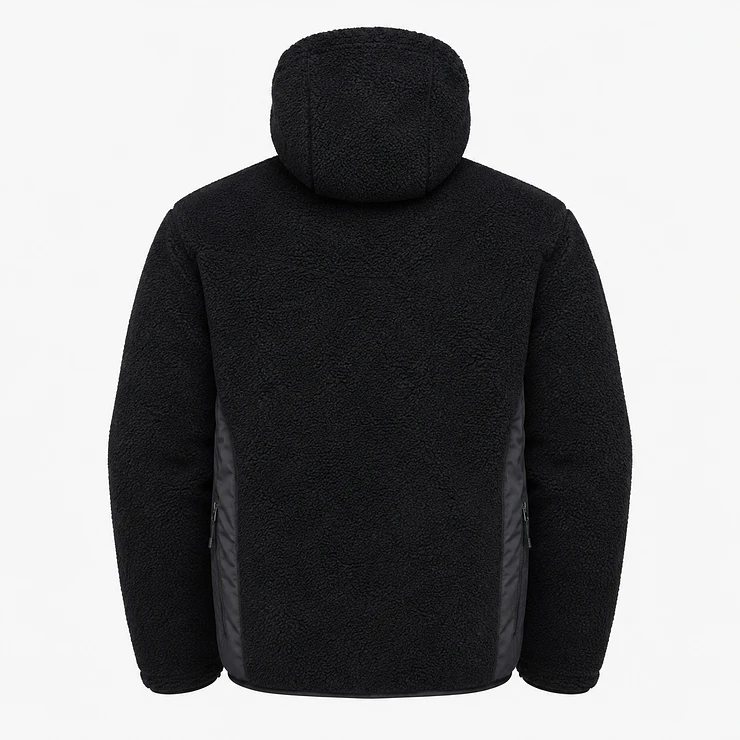 Chaqueta Polar Sherpa Hombre con Gorro 6