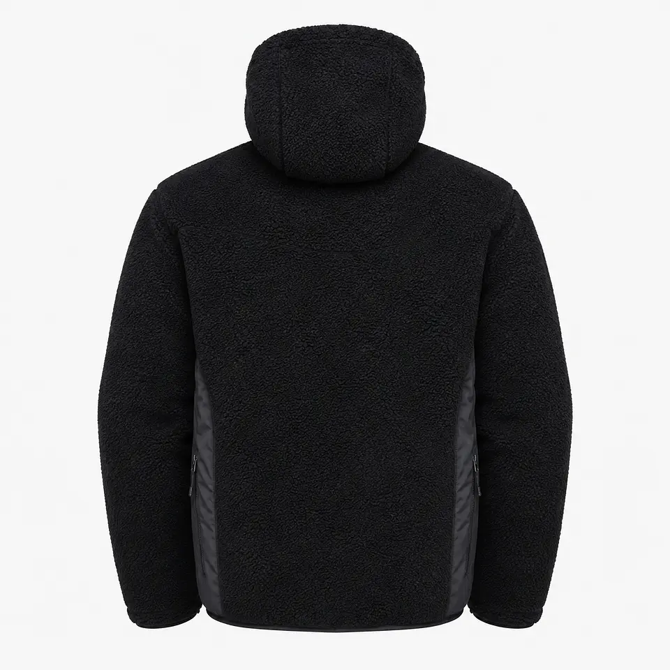 Chaqueta Polar Sherpa Hombre con Gorro 6