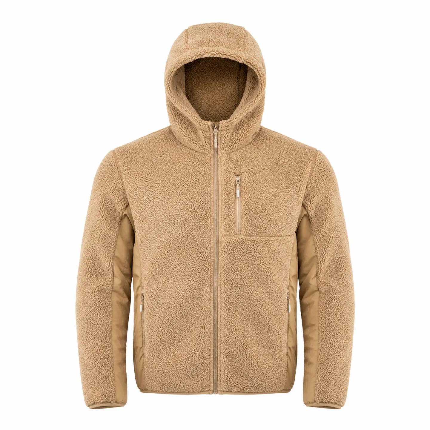 Chaqueta Polar Sherpa Hombre con Gorro 10