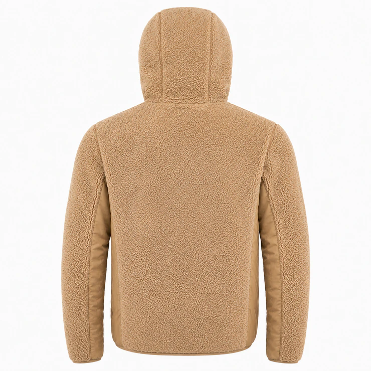 Chaqueta Polar Sherpa Hombre con Gorro 12