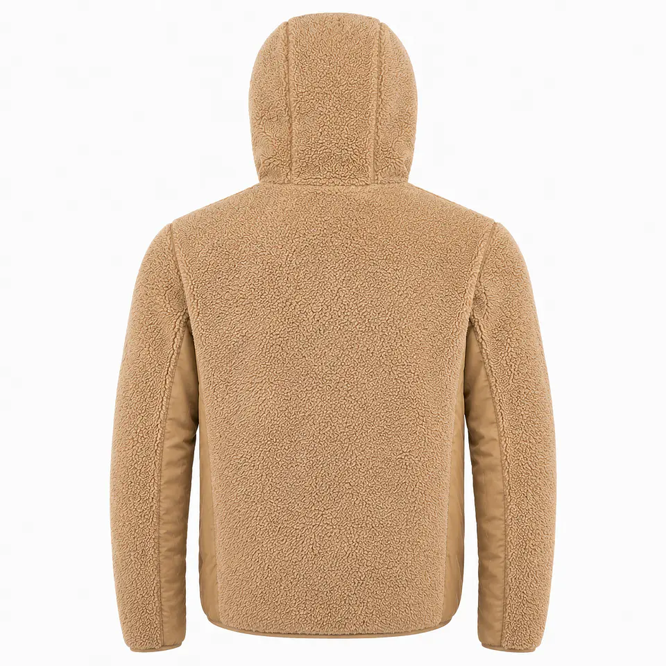 Chaqueta Polar Sherpa Hombre con Gorro 12